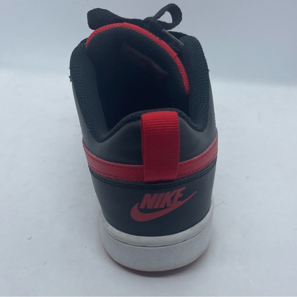 Nike Court Borough 7Y Color Black/University Red-White Size Women's 8.5 / Men 7 - Picture 7 of 8